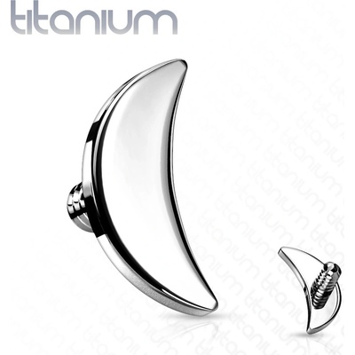 Šperky eshop náhradní hlavička do implantátu z titanu půlměsíc W48.33