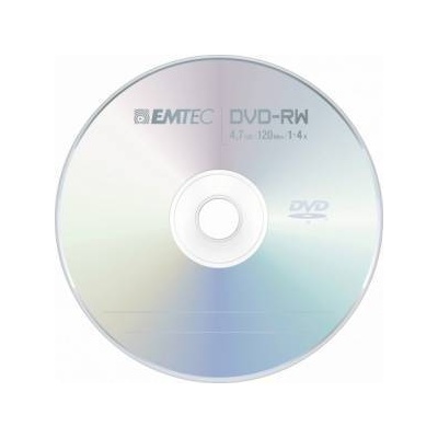 EMTEC DVD-RW 4.7GB 1 4x презаписваем диск (пакет/шпиндел)