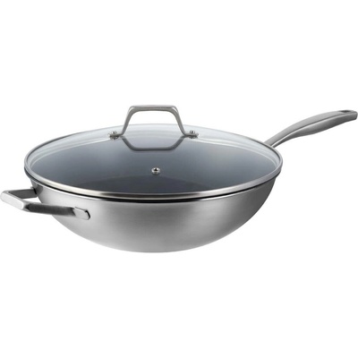Lunasol Wok se skleněnou poklicí 30 cm V: 8,5 cm Sirius Terra Multi-layer