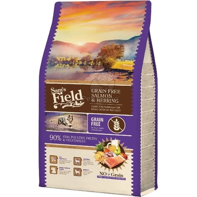 Sam's Field Adult Grain Free Salmon & Herring 2, 5 кг - срок на годност: 21.11. 2025