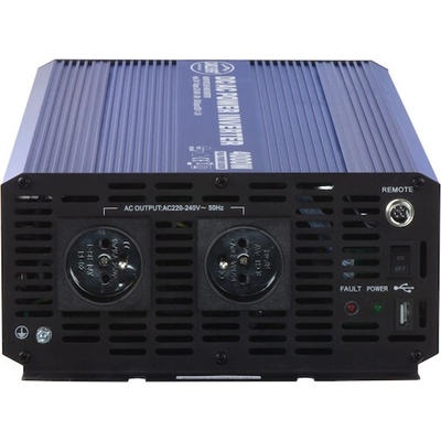 Sinusový měnič napětí z 24, 230V + USB, 4000W, 35PSW4024