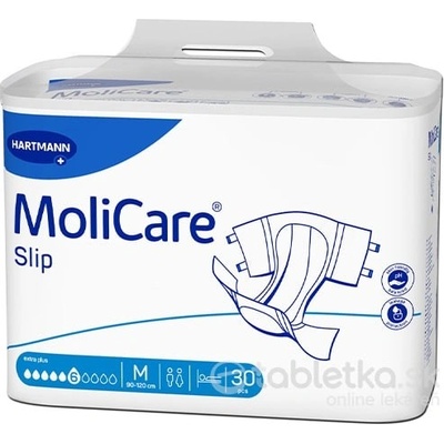 Molicare Slip extra plus zalepovacie nohavičky 6 kvapiek M 30 ks
