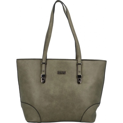 Stylová dámská koženková shopper taška Patiens zelená