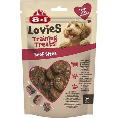 8in1 Lovies Training Treats Beef Bites tréninková pochoutka pro psa s hovězím masem a rýží 90 g – Hledejceny.cz