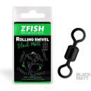 Zfish Obratlík Rolling Swivel Black Matt Veľkosť 8 10ks 28kg