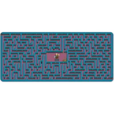 Grupo Erik Гейминг подложка за мишка Grupo Erik - Gameration - Maze, XL, мека, лилава/синя (MGGE067)