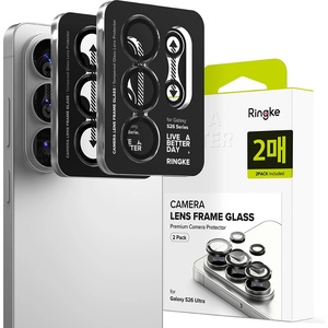 Ringke Протектор за камера за Samsung Galaxy S26 Ultra - Camera Lens Frame Glass (2 pack) - Ringke - Черен
