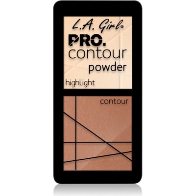 L. A. Girl Cosmetics PRO. Contour Powder контурираща палитра за лице цвят Light 5.6 гр