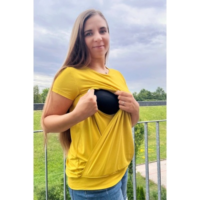 Kojicí halenka Zara gold – Zboží Mobilmania