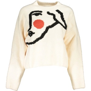 Desigual Дамски пуловер desigual, Цвят Бял (23wwjf87_bi1001)