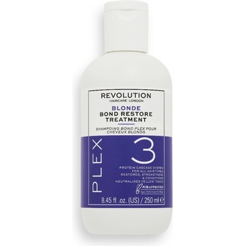 Revolution Hair REVOLUTION HAIRCARE Blonde Plex 3 Bond Restore Treatment Терапия за коса дамски 250ml