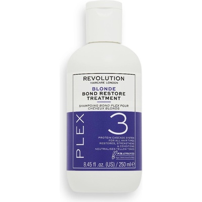 Revolution Hair REVOLUTION HAIRCARE Blonde Plex 3 Bond Restore Treatment Терапия за коса дамски 250ml