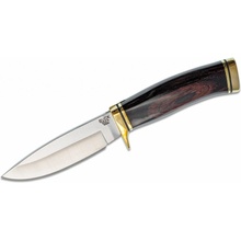 BUCK Vanguard Fixed Blade, Heritage Walnut Handles, Leather Sheath - BU192