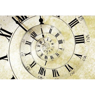 DIMEX ART Флизелинов фототапет спирален часовник 375 x 250 см