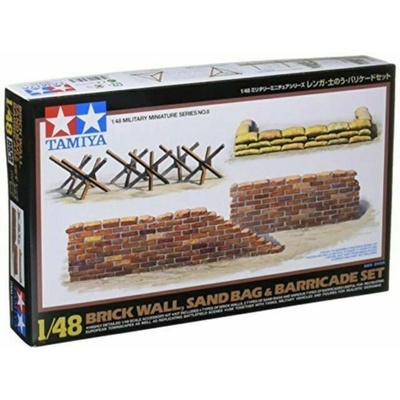 Tamiya 32508 Brick Sandbag Barricade Set 1:48