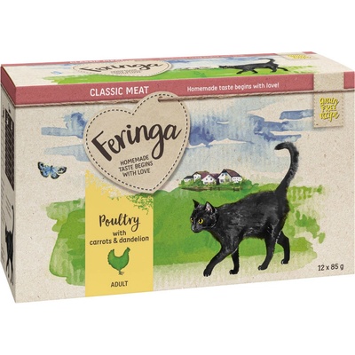 Feringa Classic mäsové menu hydinové s mrkvou 12 x 85 g