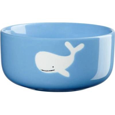 ASA Selection Porcelánová miska Buddies modrá s veľrybou 12 cm