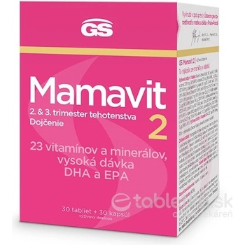 GS Mamavit 2 tehotenstvo a dojčenie tabliet 30 + 30 kapsúl