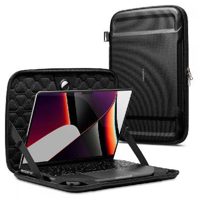 Чанта за лаптоп Spigen Rugged Armor Pouch, 13-14"", Black (20712-0)