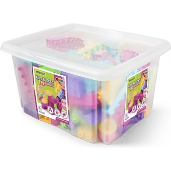 Wader 41280 Kostky 132 ks v boxu pro holky