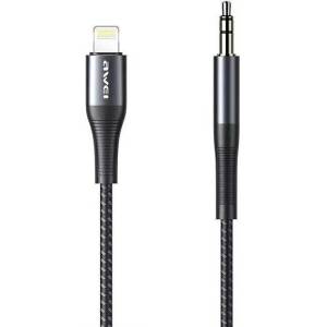 Awei Адаптер AWEI CL-116L Lightning/Jack 3.5szary, тъмносив (Awe000098)