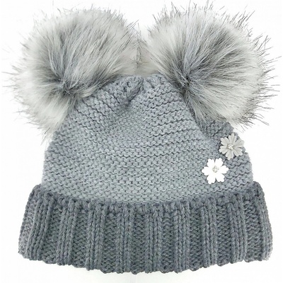 Voxx Ascona Dívčí zimní čepice sivá/sivá