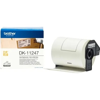 Brother Консуматив, Brother DK-11247 Large Shipping Paper 103mm x 164mm (180), Black on White (DK11247)