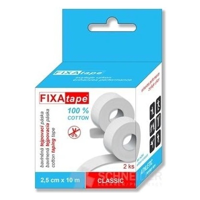 FIXAtape CLASSIC ATHLETIC tejpovacia páska 2,5cm x 10m 2 ks