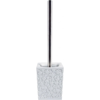 Spirella WC štětka AGDA s polyresinovou nádobou bílá 10 20306