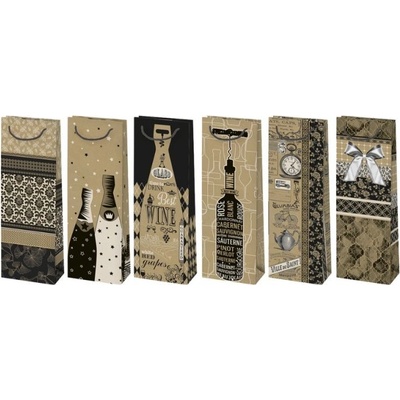 Dárková taška na láhev T15EKO 20, 13x38x11cm