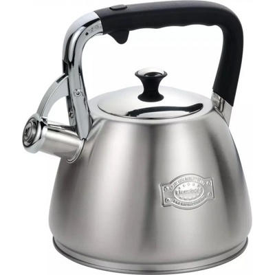 KLAUSBERG Свирещ чайник Klausberg KB 7612, 3л, Индукция, Топлоизолирана дръжка, Инокс (9999KB7612)