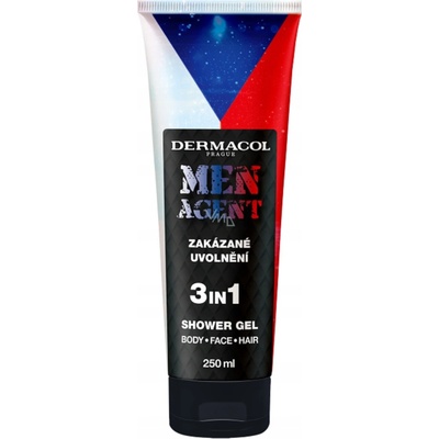 Dermacol Men Agent Zakázané uvoľnenie 3v1 sprchový gél pre mužov 250 ml