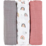 Petite&Mars Moussy пелени от плат Rose Rainbows 68 x 68 cm 3 бр