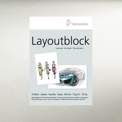 Hahnemuhle Skicár A2 Layoutblock lepená väzba 75g/m2 75listov