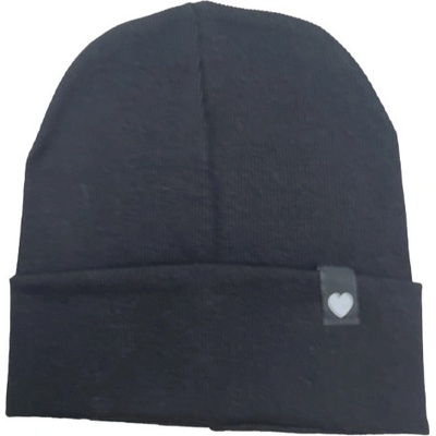 NOVITI dívčí čepice NOVITI srdíčko černá