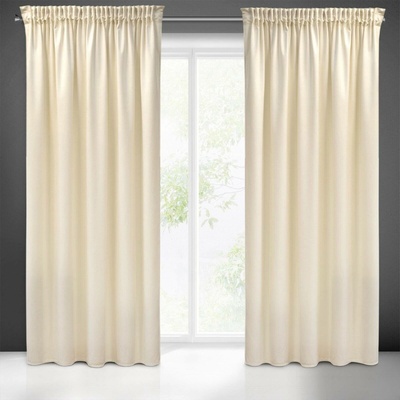 Pierre Cardin ZATEMŇOVACÍ ZÁVĚS NA PÁSCE PIERRE CARDIN SIBEL 140X270 CM KRÉMOVÁ