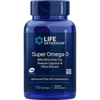 Life Extension Super Omega-3 EPA/DHA with Sesame Lignans & Olive Extract 120 tobolek