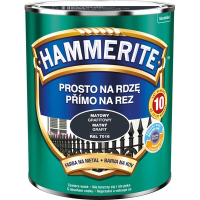 Hammerite přímo na rez kladívkový efekt tmavě hnědý 2,5L