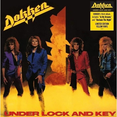 Dokken - Under Lock And Key (Yellow Coloured) (LP) (4050538679908)