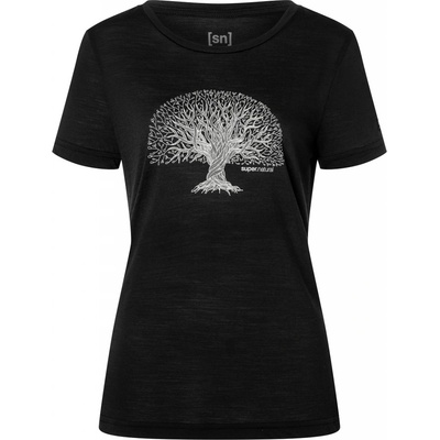 super.natural TREE OF KNOWLEDGE TEE Jet Black/Feather Grey
