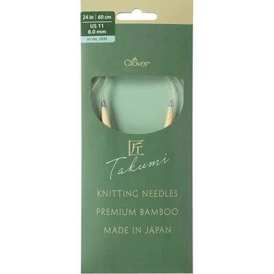 Clover kruhové otočné fixní jehlice Pro Takumi 60cm 8mm