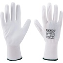 Extol Premium rukavice z polyesteru polomáčené v PU, bílé 8856632