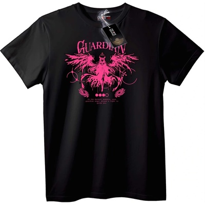 NOONEBRAND Тениска Пазещ ангел - 2XL, Black