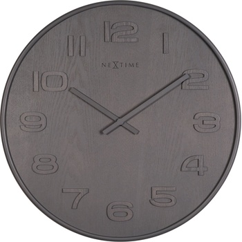 NeXtime Стенен часовник Wood Wood Medium сив (3096gs)