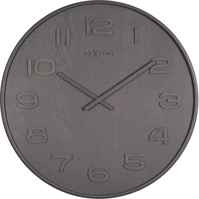NeXtime Стенен часовник Wood Wood Medium сив (3096gs)