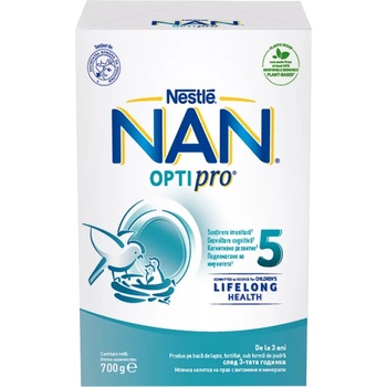 Image 1 of Nestle Млечна напитка на прах Nestle Nan - Optipro 5, 700 g (12560875)