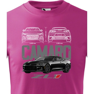 Dětské tričko Chevrolet Camaro Zl1 Purpurová Canvas tričko Bezvatriko.cz 2308