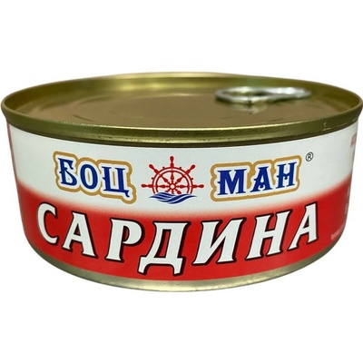 Sardinky v rajčatové omáčce Bocman 240 g (čistá hmotnost: 144 g)