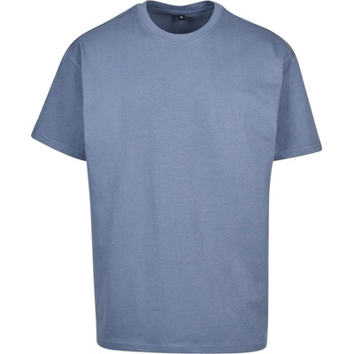 Build Your Brand pánske tričko Heavy Oversize Tee vintage modré