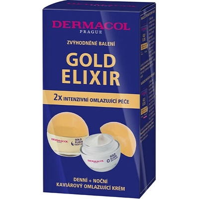 Dermaclol Gold elixir omladzujúci denný krém 50 ml + nočný krém 50 ml